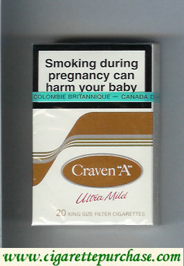 Craven A Ultra Mild cigarettes king size
